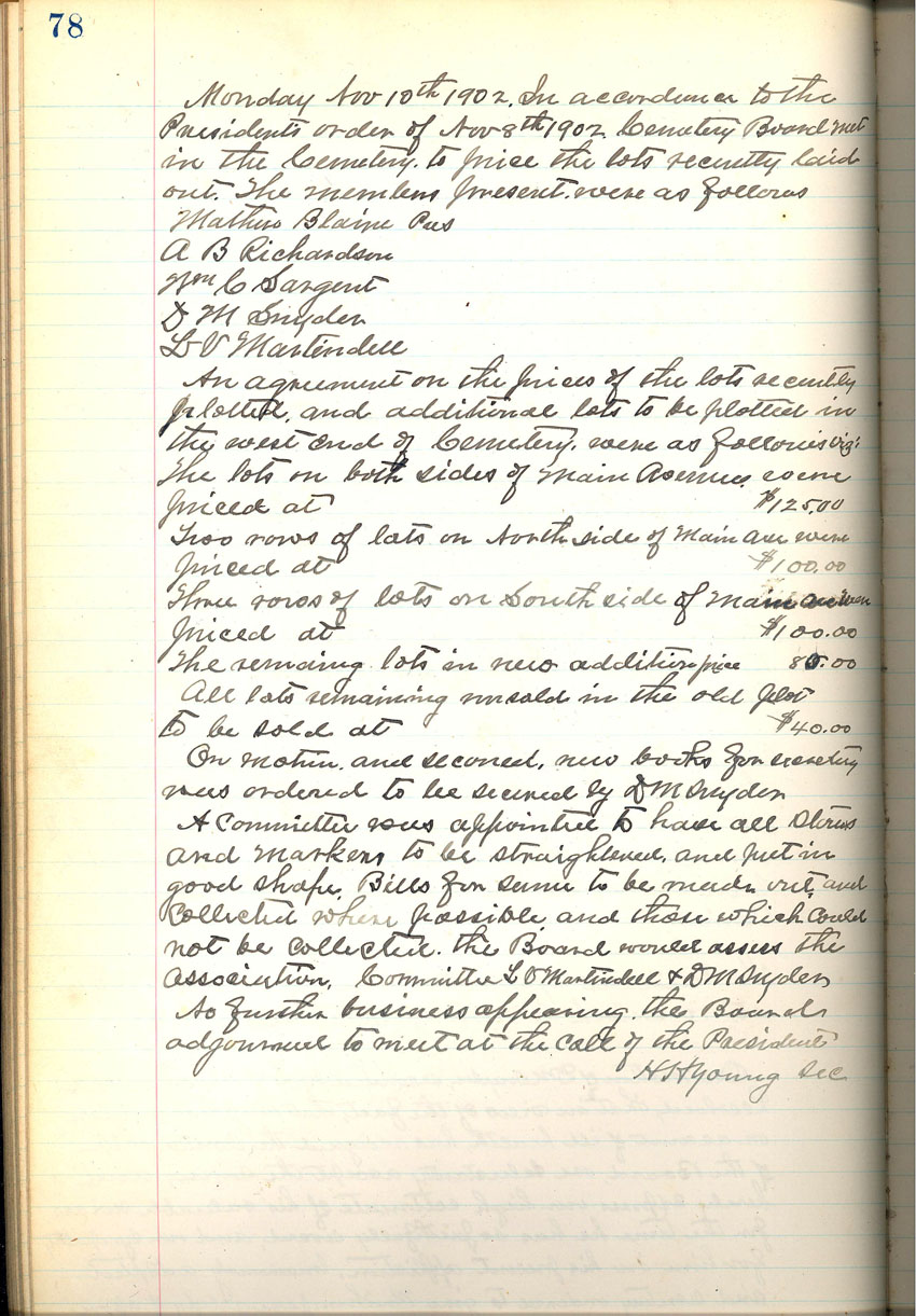 minute book